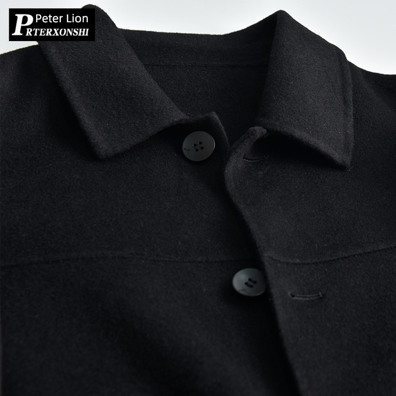 Double sided the fat Fat guy have cash less than that is registered in the accounts Lapel Autumn and winter clothes