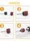Sand paper ring grinding head electric grinding electric rust removal wheel sand ring Bodhi peeling wood metal grinding polishing tool