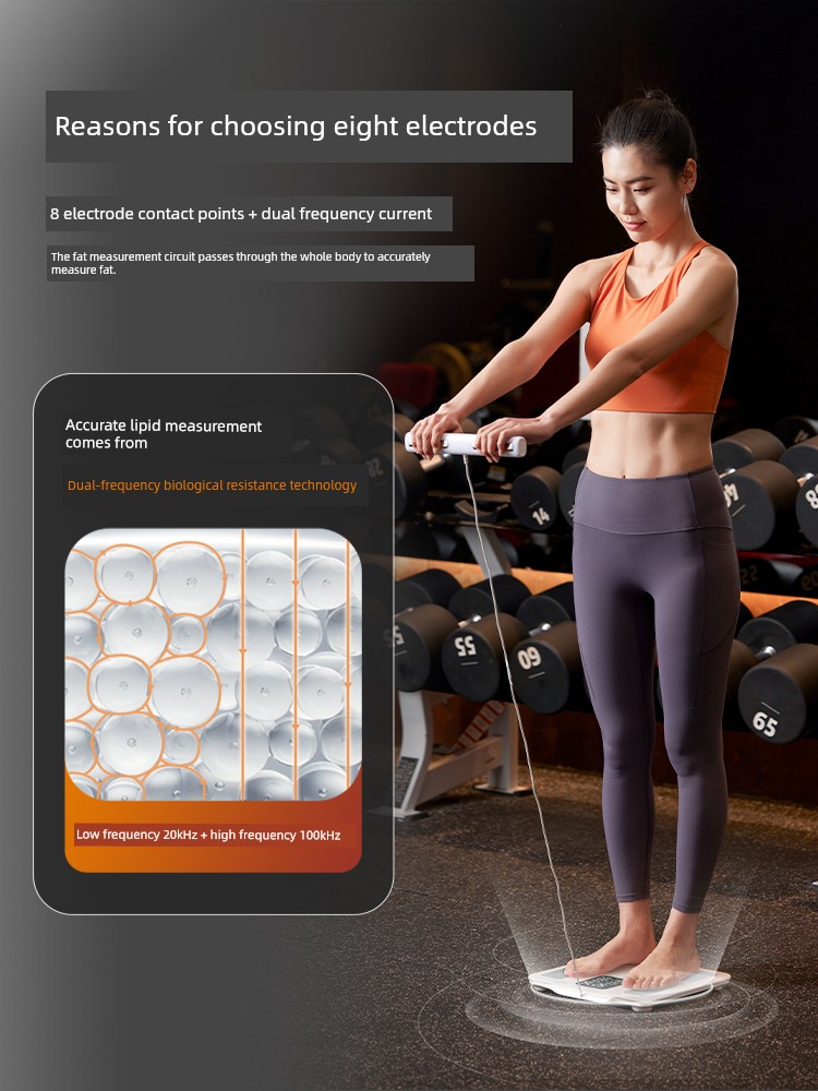  香山智能精準健身減肥專用體脂秤 白色 八电极彩屏体脂秤Product Thumbnail