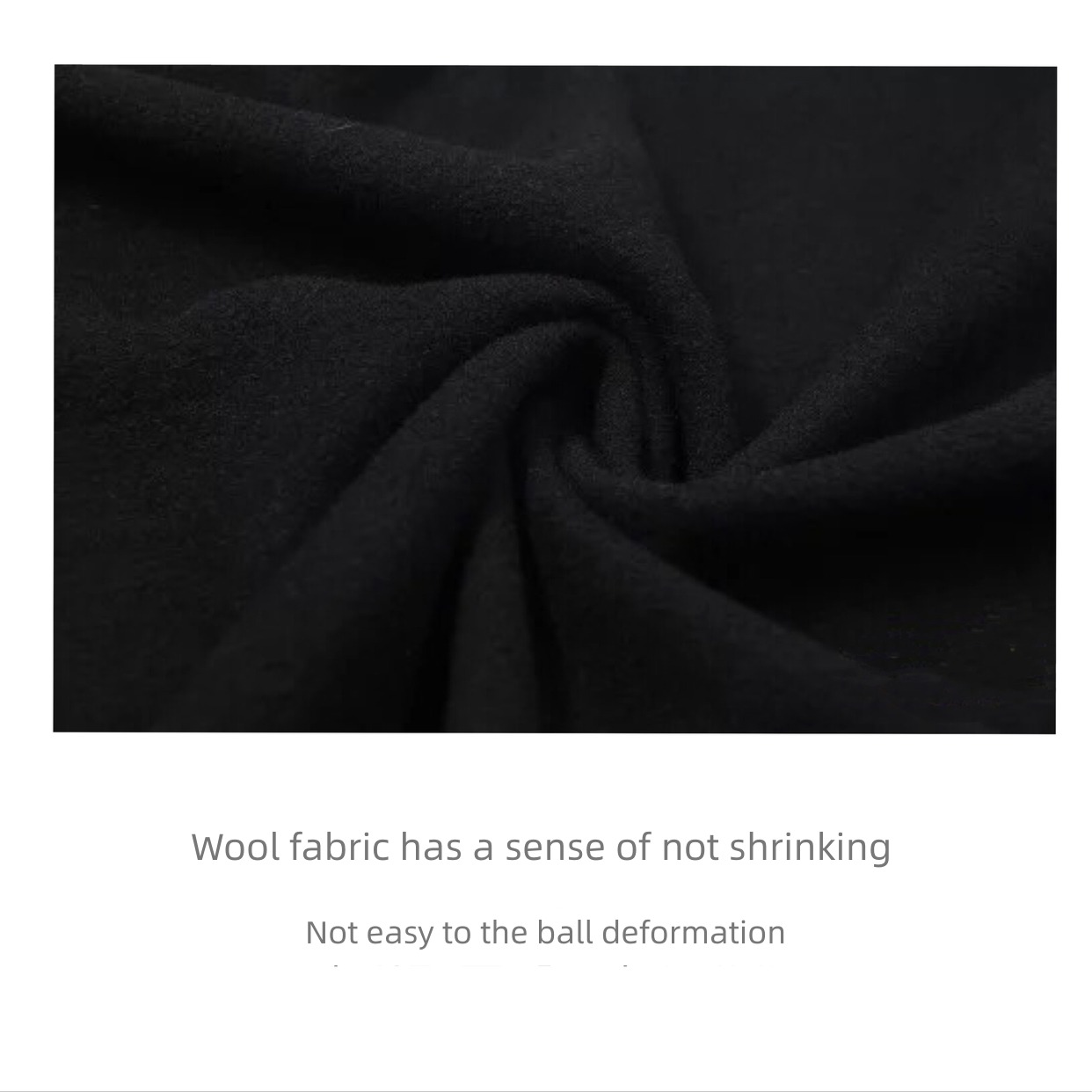 the republic of korea black Fork Straight cylinder Woollen cloth leisure time skirt