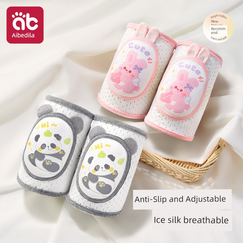 Baby Knee Pads for Crawling, Baby Knee Protectors, Children's Crawling Anti-Fall Elbow Pads, Summer Thin Breathable Style — 8