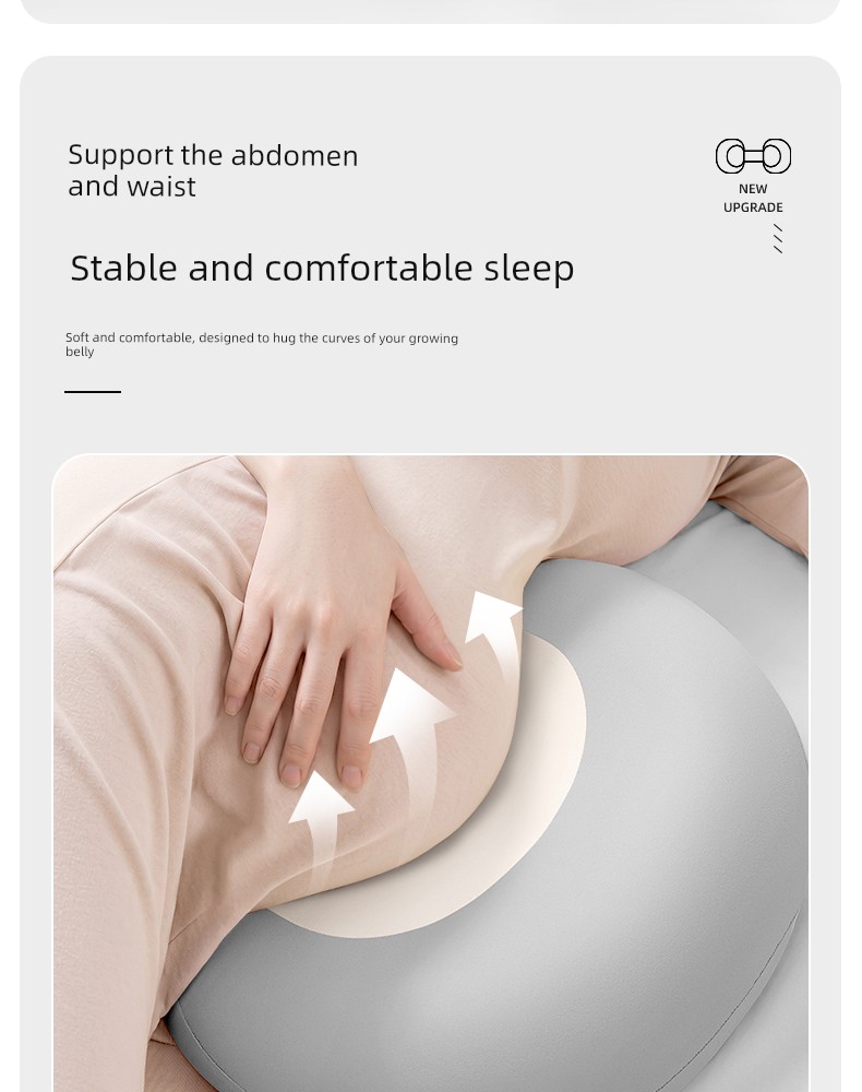Nila Side Sleeping Pillow for Pregnant Women, Pregnancy Side Sleeping Pillow, Waist Support Side Sleeping Pillow, Belly Support Memory Pillow, Relieve — 11
