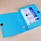 Bailiven A4 color file box 55mm office document storage box file box file box side label data box 35mm thickened plastic file box office supplies file storage and sorting