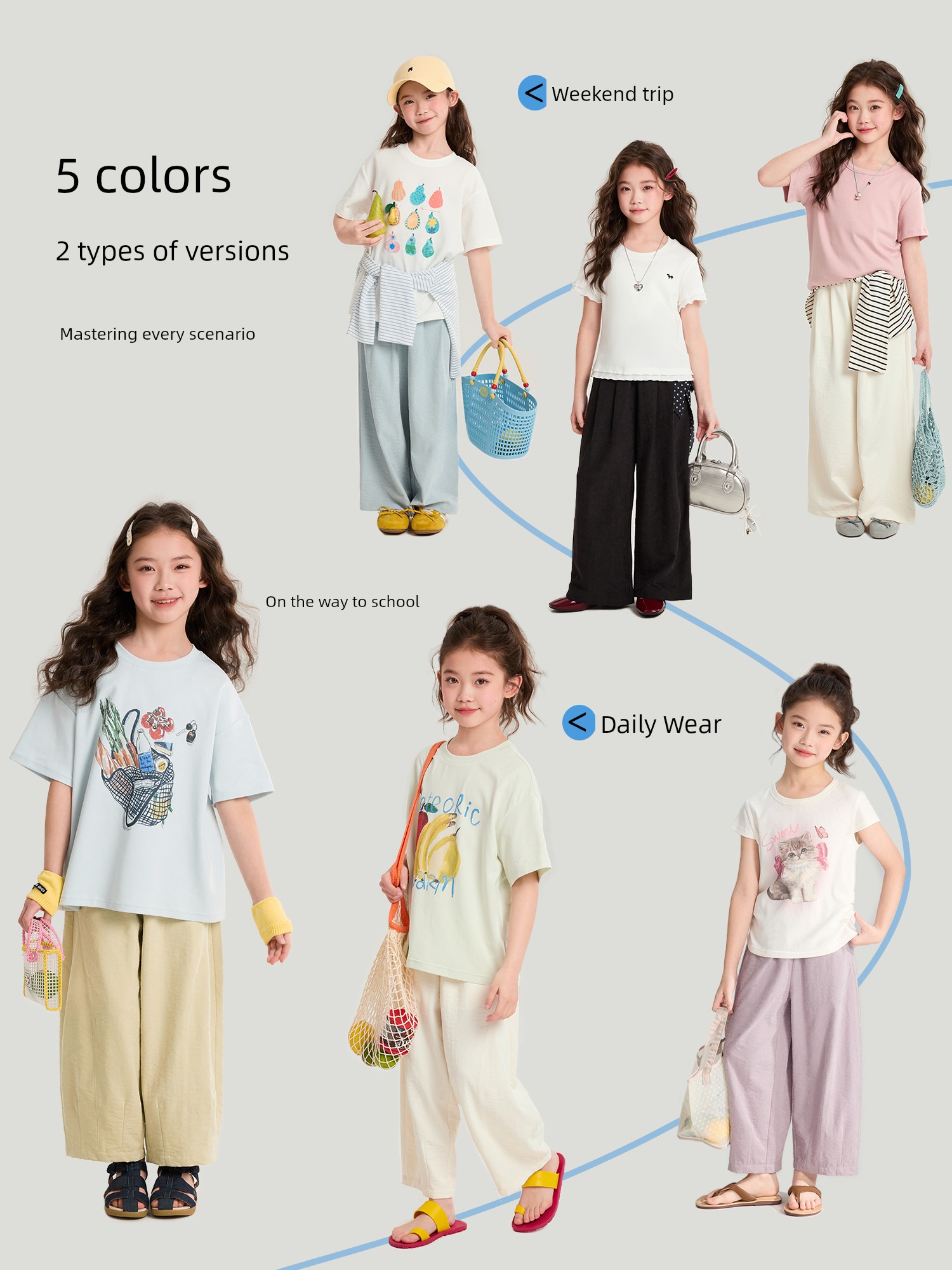 Pudding Haru Children's Clothing Girls' 2.0 Milk Pants 2026 Summer Lightweight Mosquito-Proof Casual Pants Children's Comfortable Long Pants — 3