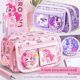 Little Pony Poly Pencil Bag Large Capacity Girls Cute High-Precision Pencil Box 2025 New Pencil Box Junior High School Student Pain Pack Multifunctional Multi-layer Storage Bag Primary School Student Transparent Pencil Bag Bar