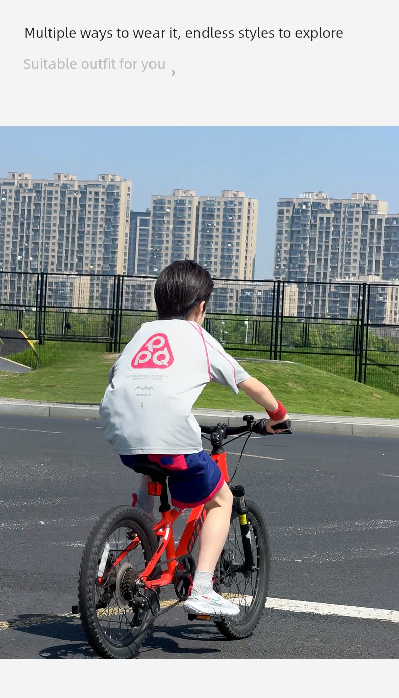 Cooling Quick-Dry Children's Short-Sleeve T-Shirt Boys' Summer 2026 New Trendy Brand Big Kids Summer Sports Outfit — 13