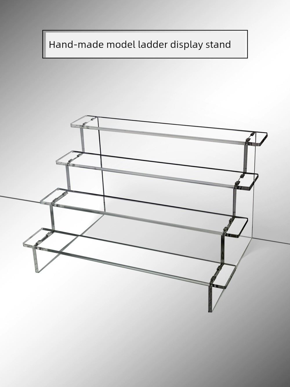 壓克力透明展示架階梯式盲盒收納公仔模型手辦展示臺階梯形收納架 (3.2折)