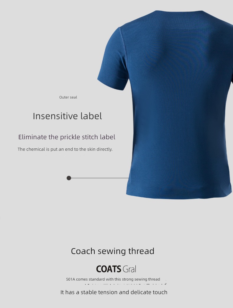 modal  man V-neck Tight fitting Undershirt Short sleeve T-shirt