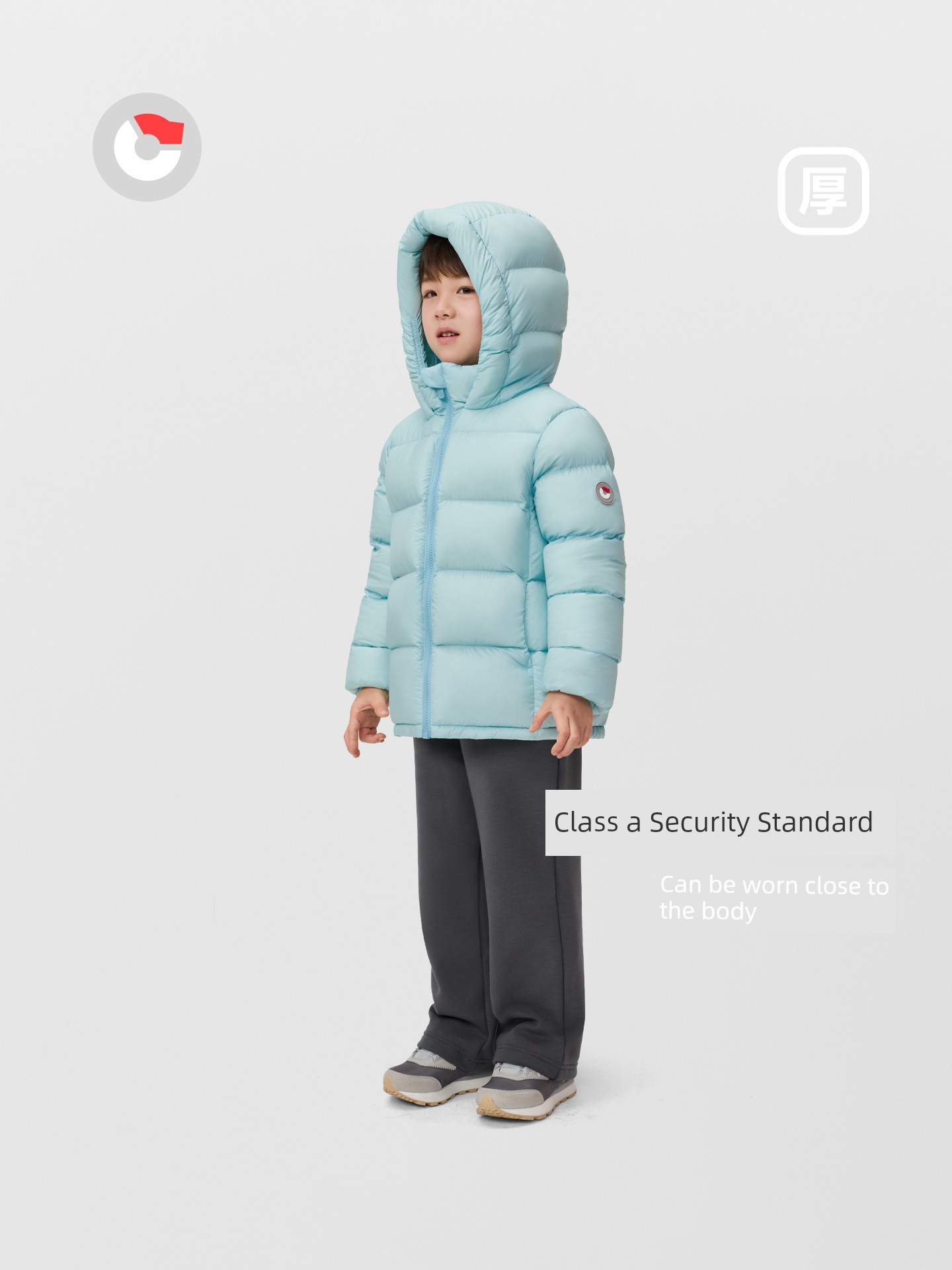 Nanny Goose Children's Short down Jacket with Hood, Warm Puffer Coat for Boys and Girls, Windproof Casual Thickened Winter Wear — 3