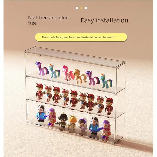 Pop Mart Display Box Lego Transparent Cabinet Acrylic Blind Box Storage Display Stand Figure Storage Stand