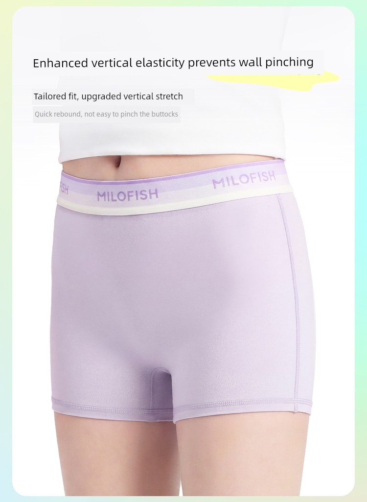 Mileyu Boys' Underwear Lyocell Pure Cotton 10A Antibacterial Breathable Boxer Shorts for Teenagers in Their Developmental Period — 10