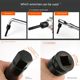 Hexagonal head set, electric air cannon extended 1/2 sleeve head, special 6-angle H5h6 head grab for pneumatic wrench