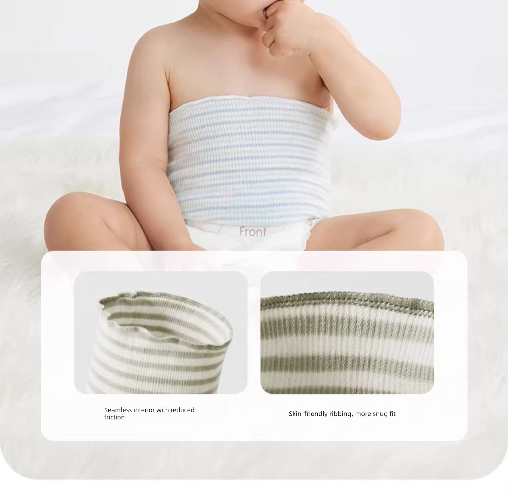 Qianxi Autumn Prevent Catching Cold Newborn Pure Cotton Bellyband — 22