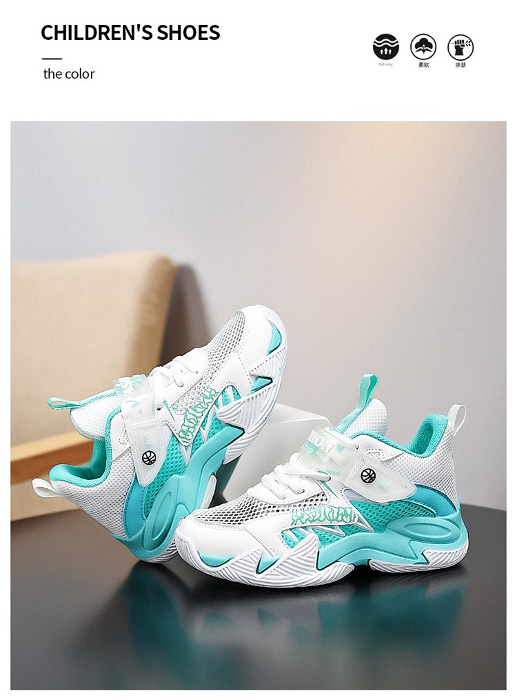 Zurich's New Girls' Sports Shoes for Autumn Are Breathable and Lightweight Children's Shoes for Older Children, Non-Slip and Dirt-Resistant Running Shoes — 12