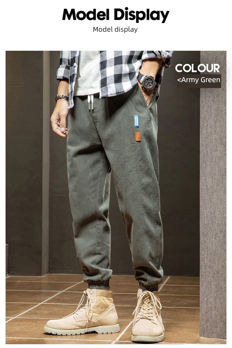 autumn Harlan man motion Versatile Chaopai Casual pants