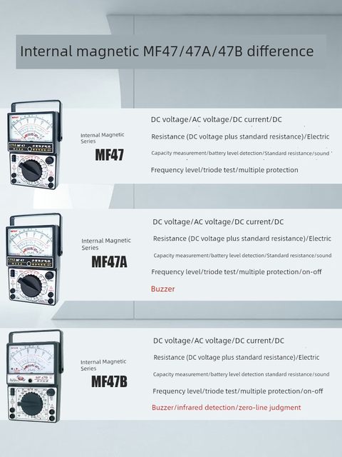 Nanjing Tianyu pointer multimeter inside and outside magnetic MF47ABCTLDF mechanical switch circuit board multimeter
