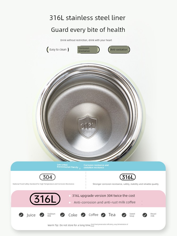 Fuguang Girl 316L Stainless Steel Mini Thermal Mug