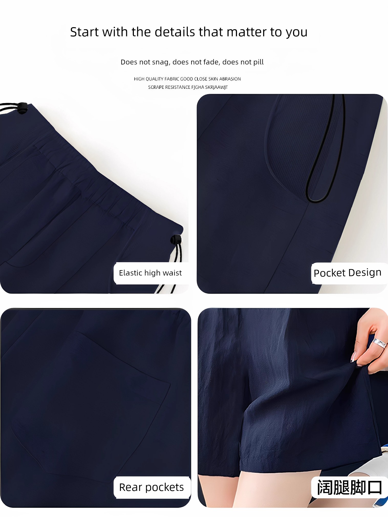 Maternity Shorts for Summer, Thin Style for Outerwear, 2026 New Model, Linen Wide-Leg Pants, Non-Tightening on the Belly during Pregnancy, Summer Wear — 5