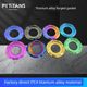 PYTITANS factory direct sales titanium alloy fancy step gasket washer screw gasket M6/M8/M10