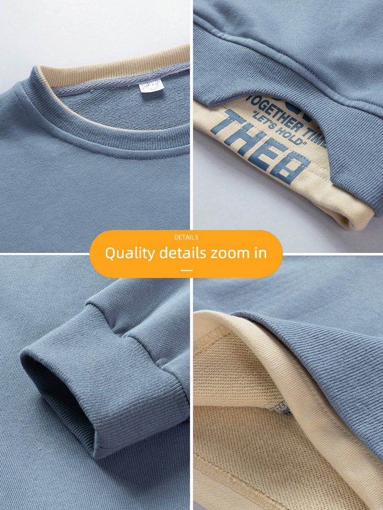 NGGGN man Plush Sweater Autumn clothes Long sleeve T-shirt