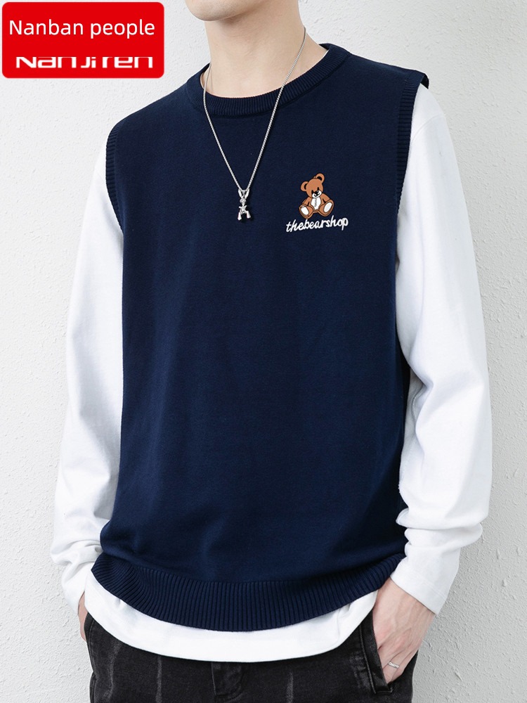 NGGGN Autumn and winter Sweater Inner lap sweater vest