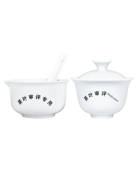 茶叶审评杯器具乌龙茶盖碗评审用具高白瓷QS国标准斗茶大赛茶厂SC