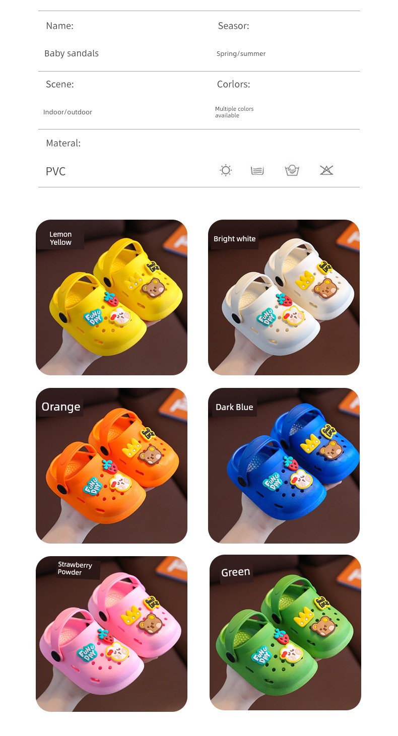 Japanese Imported Children's Slippers, Closed-Toe Boys' Cartoon Non-Slip Soft-Soled Indoor Home Slippers 2026 Baby Clogs — 2