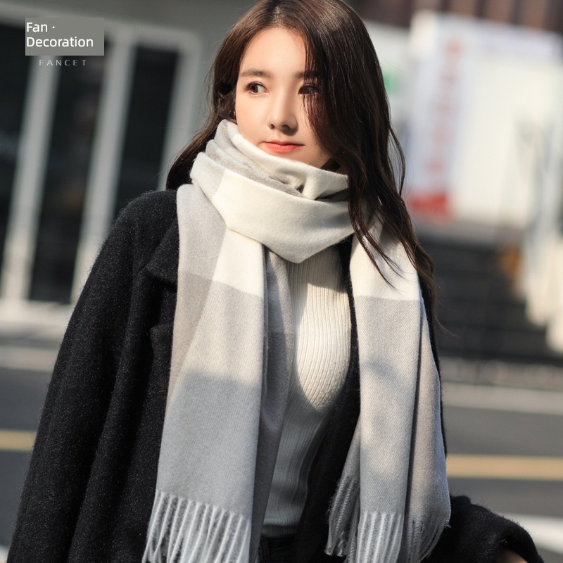 female winter lovely thickening Shawl Gift box scarf
