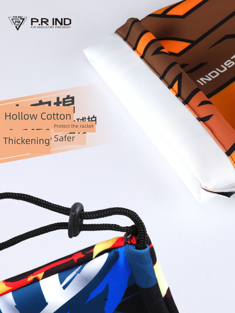 Pu sharp Badminton racket Bagging package Pat bag Hollow cotton One shoulder Portable Badminton racket smart cover Velvet bag 1-2 Support assembly