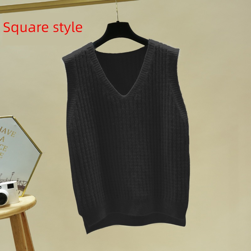 V-neck Newflower sweater Condom Versatile knitting Vest