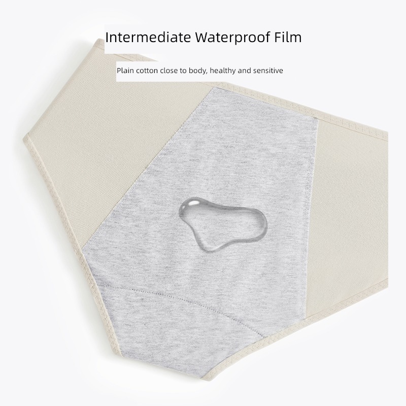 HSIA ma'am period cotton material middle-waisted 2 Strip packing underpants