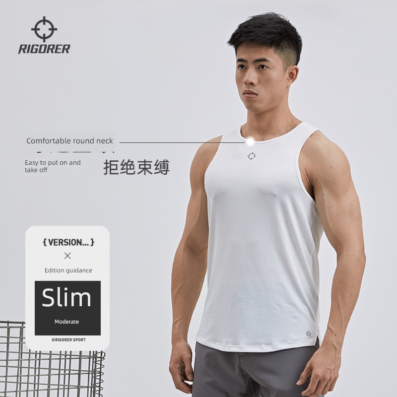Quasi person muscle Self-cultivation Sleeveless T-shirt motion vest