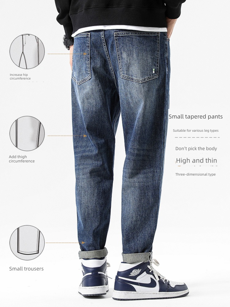 Tannin 13oz in pound Autumn and winter Plush Jeans