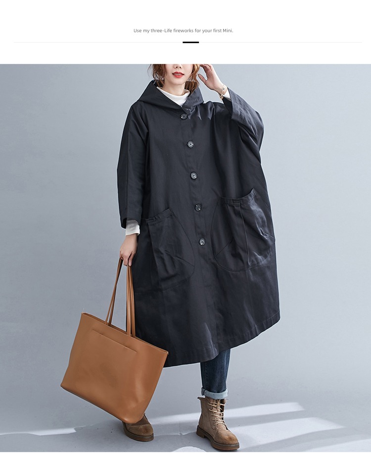 Autumn and winter easy leisure time temperament Over the knee have more cash than can be accounted for Windbreaker