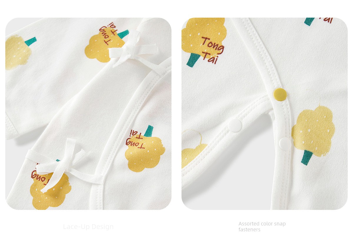 Tongtai Spring and Autumn Pure Cotton 0-June Baby Jumpsuit — 18