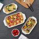 Ceramic baking mold Oven special baked rice plate cheese pizza pasta plate western food baking plate dish dish household tableware