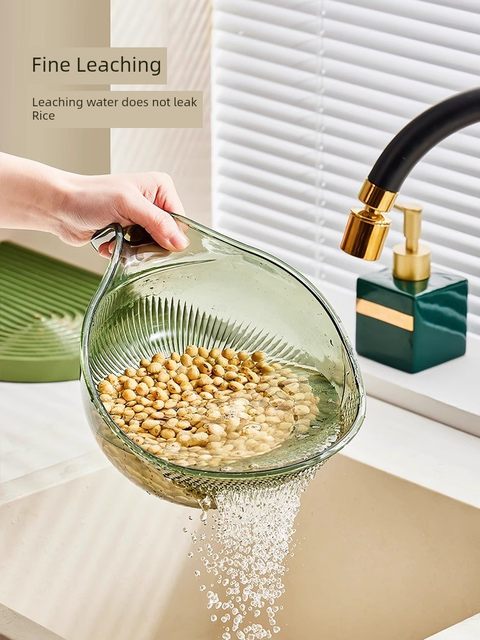 Kitchen rice cleaning artifacts, rice washing, sieve, vegetable basin, drain basket, filter, vegetables, dishes, fruit filter, water filter, rice basket