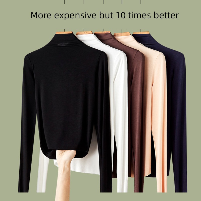 modal  Long sleeve T-shirt Thin money Show thin Undershirt