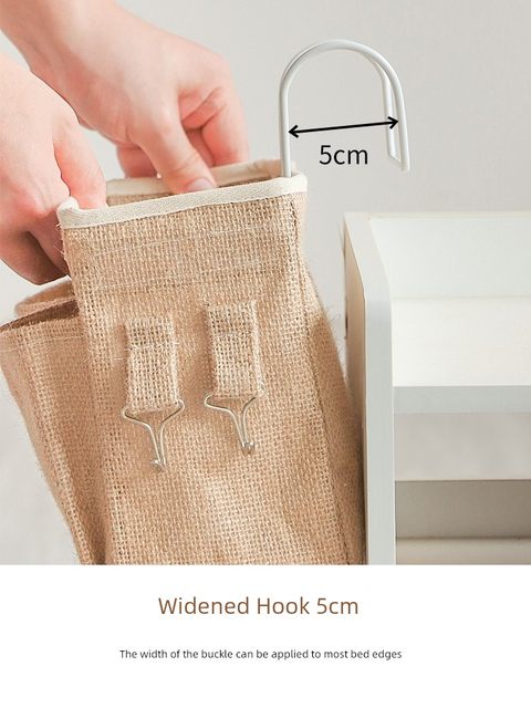 Fabric bedside storage bag hanging bag student dormitory hanging basket artifact debris storage bag storage bag next to dormitory bedside