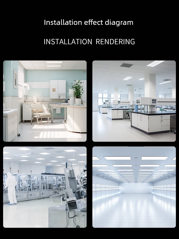 Integrated Ceiling Led Panel Light 600×600 Kitchen Ceiling Light Bathroom Recessed Aluminum Panel Light
