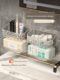 Washing towel storage box wall-mounted bathroom bathroom discarded secondary face towel storage rack toilet double-layer tissue box