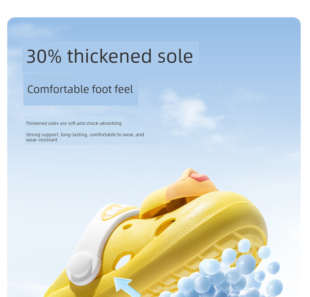 Jq Jingqi Children's Slippers for Boys, Summer Outdoor Non-Slip Indoor Closed-Toe Soft-Soled Bath Shoes for Little Girls, Breathable Clogs — 9
