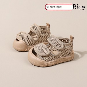 British Baby Boy Sandals for 1-3 Years Old Babies 2026 New Summer Style Breathable Soft-Soled Beach Shoes for Boys and G