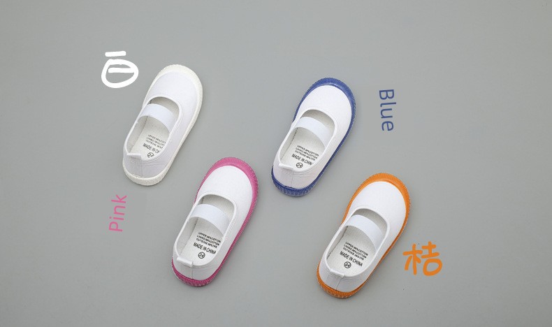 Kindergarten Indoor Shoes for Boys, Lightweight Canvas Shoes, Non-Slip Toddler Shoes, White Shoes for Entering School, 2026 New Model — 11