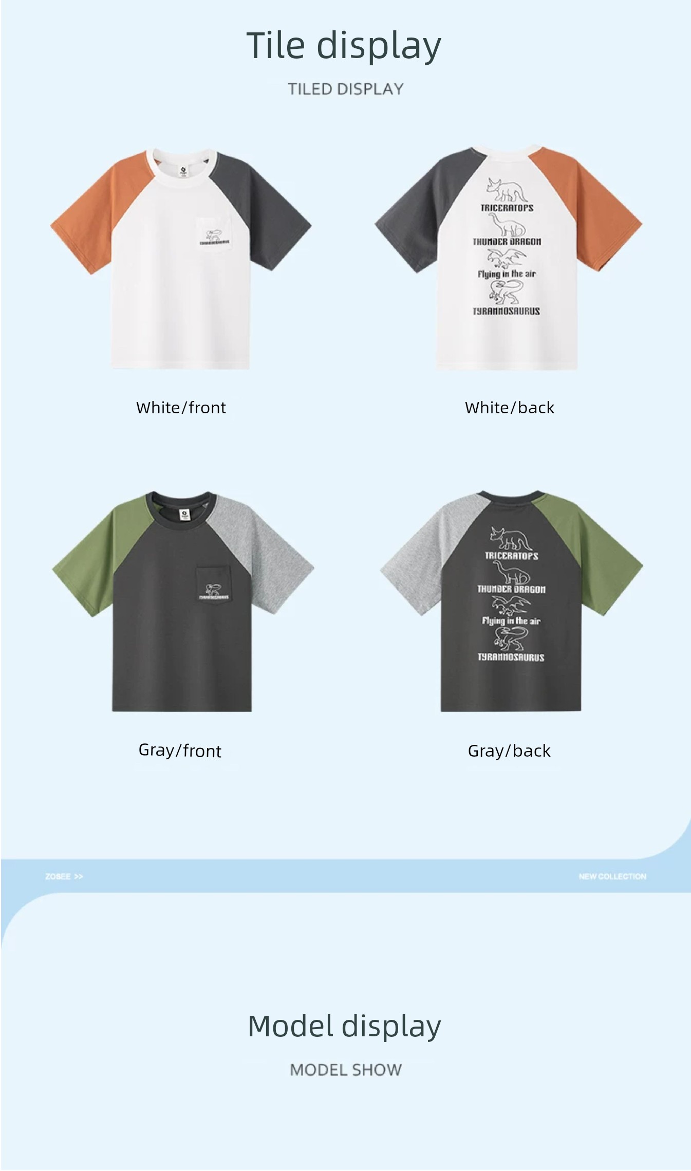 Zuoxi Children's Clothing Boys' Short-Sleeve T-Shirt Kids' Summer Wear 2026 New Summer Pure Cotton Half-Sleeve Boys' Top for Older Children — 17