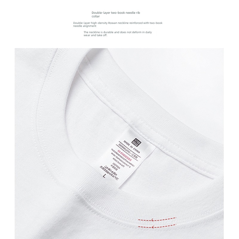 Pounds American style man white clothes ins Short sleeve T-shirt