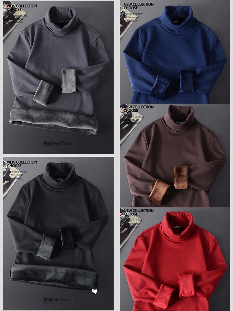 man thickening keep warm Reversible solar system Long sleeve T-shirt