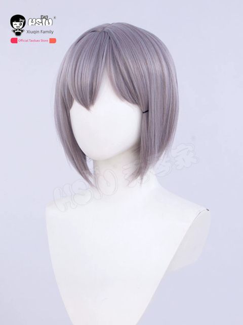 秀琴家 高松灯cos假发BanG Dream!It's MyGO!!!薄藤色女短发中分