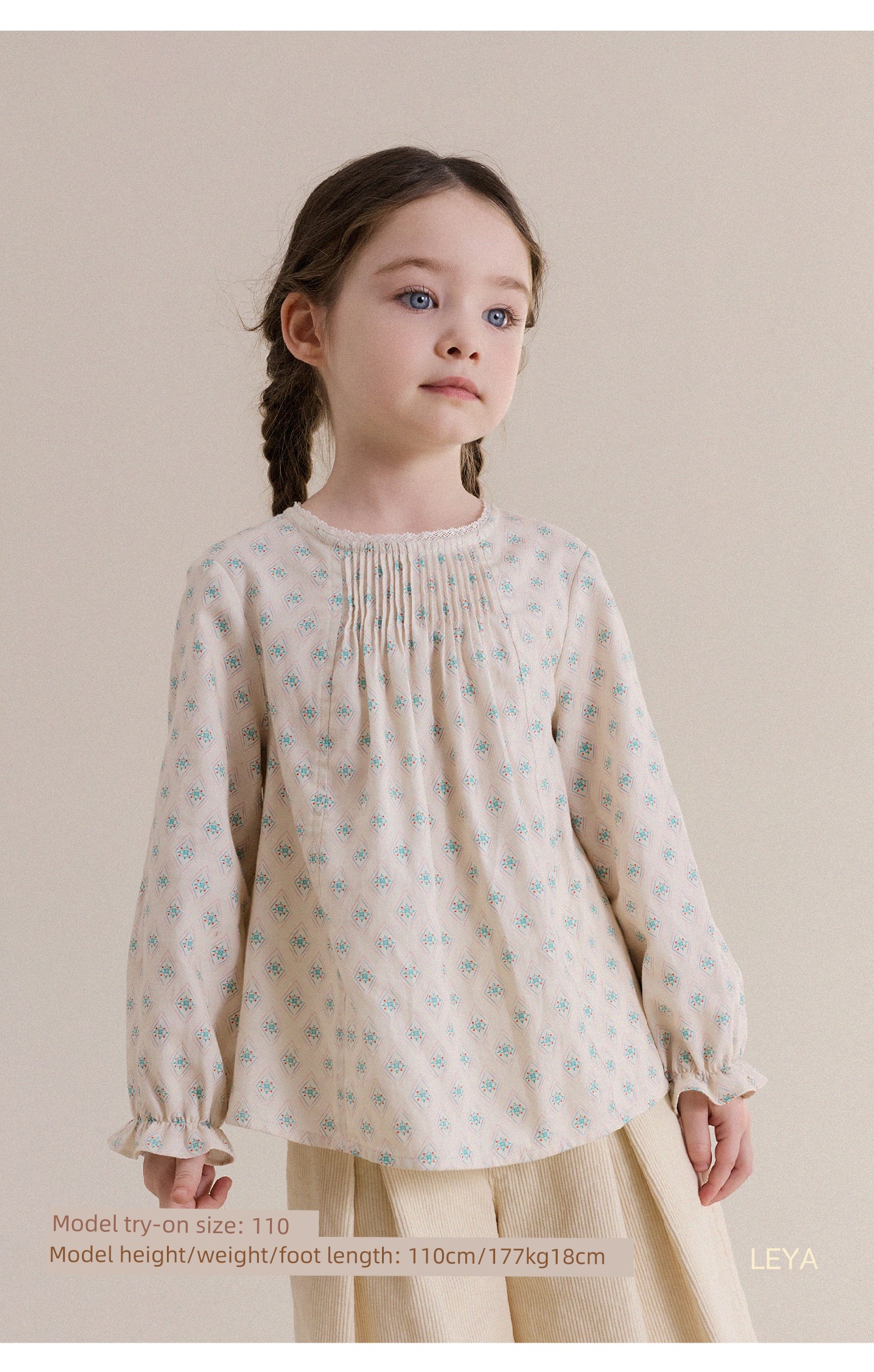 Yunerma Girls' New Autumn French-Style Pure Cotton Doll Shirt Children's Versatile Lace Blouse Baby Top — 18