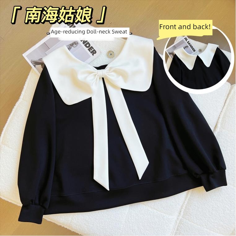 Chubby girl Korean Age reduction Doll Collar bow